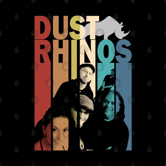 Dust Rhinos Retro Band Shirt by Dust Rhinos Swag Store