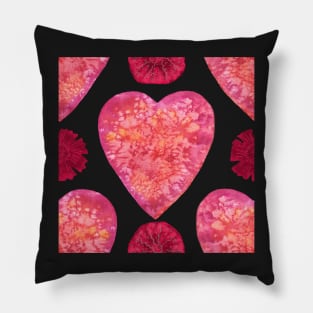 Hearts and Flowers for Valentine's Day Pillow