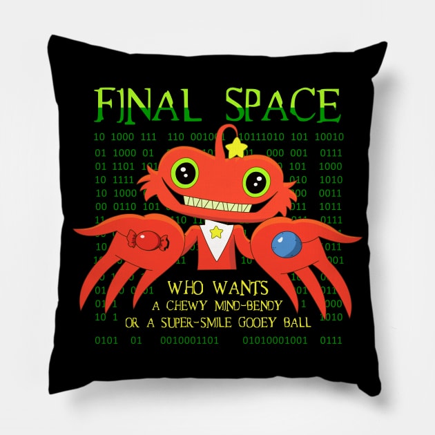 final space 2 Hushfluffles matrix Pillow by VizRad