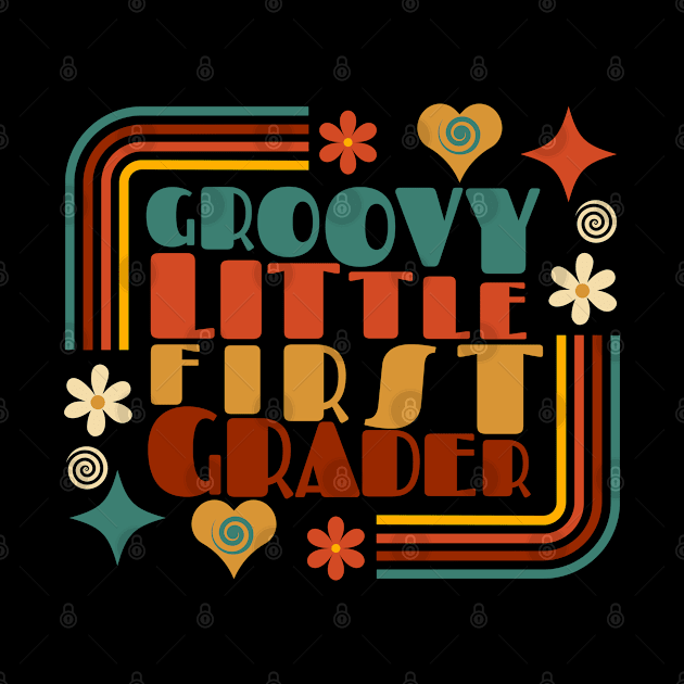 Groovy Little First Grader First Day of School by Myartstor 