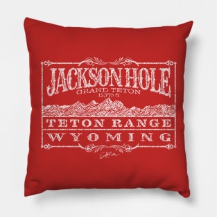 Jackson Hole, Wyoming, with Teton Range Pillow