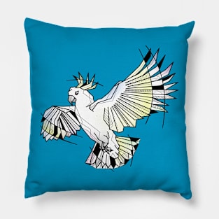 Geometric cockatoo Pillow