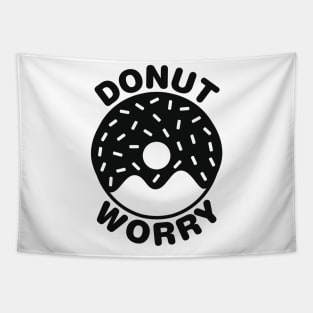 Donut Worry - Black Tapestry