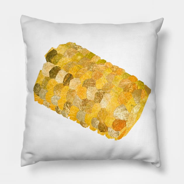 Sweet corn (cob) Pillow by Babban Gaelg