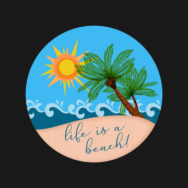 Life is a Beach! Palm Trees by the Sea | Cherie's Art by CheriesArt