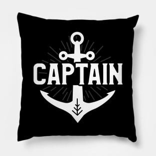 Cute Captain Anchor I Am The Captain of This Boat Pillow