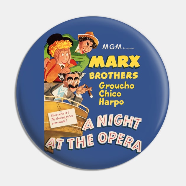 A Night at the Opera Movie Poster Pin by MovieFunTime