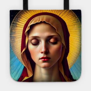 Blessed Virgin Mary Prayer Hands Tote