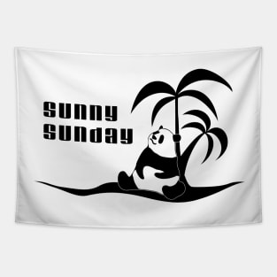 Panda's Sunny Sunday! Tapestry