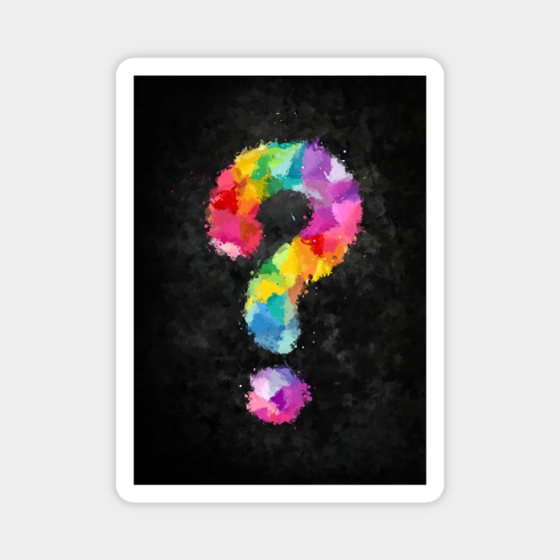 Question mark Magnet by circlestances