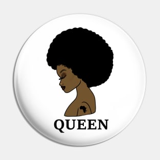 Afro Melanin Queen Black African History Pin