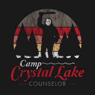 Visit Crystal Lake - Vintage Distressed - Camp Counselor T-Shirt