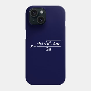 Quadratic Formula Algebra Math Phone Case