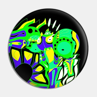 nuclear suit alien ecopop Pin