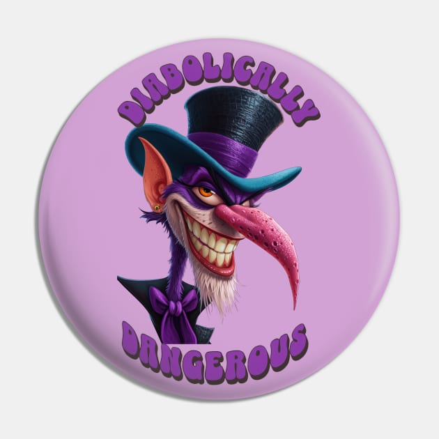 The Mischievous Mad Hatter: Diabolically Dangerous Pin by TooplesArt