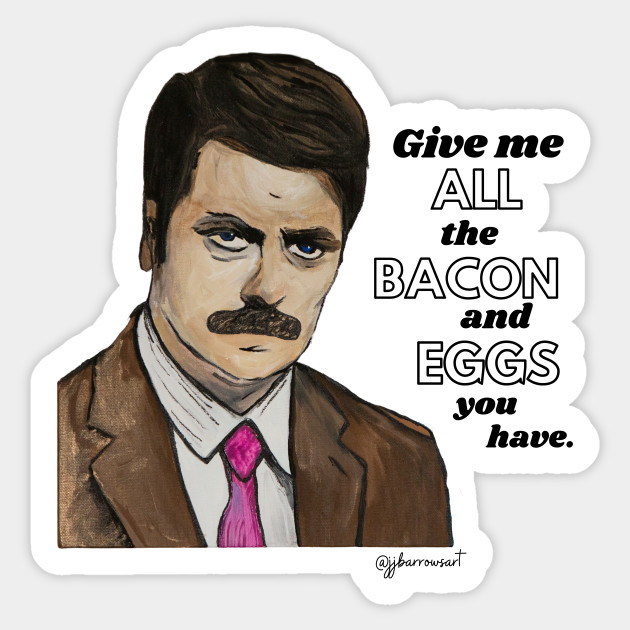 Ron Swanson Ron Swanson Sticker Teepublic