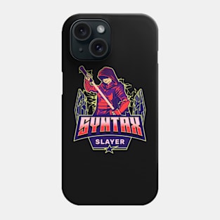 Syntax Slayer Funny Anime Computer Programmer Phone Case