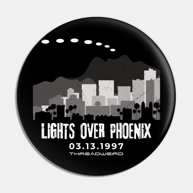 Phoenix Lights Pin by ThreadWeird Apparel Company