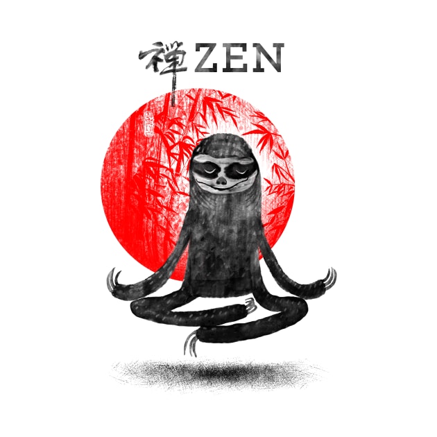 Zen Sloth by 38Sunsets