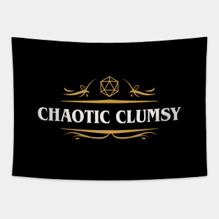 Chaotic Clumsy Alignment D20 Dice Tableto RPG Tapestry