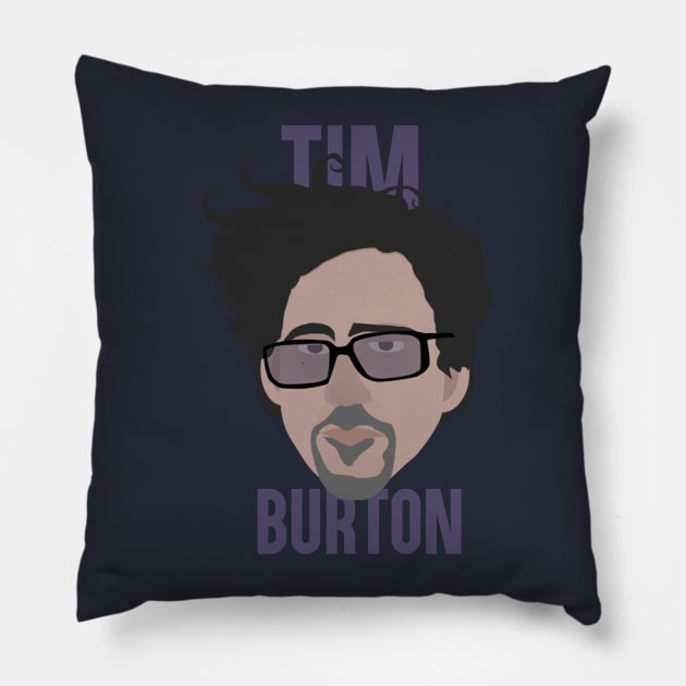 Tim Burton Head Pillow by JorisLAQ