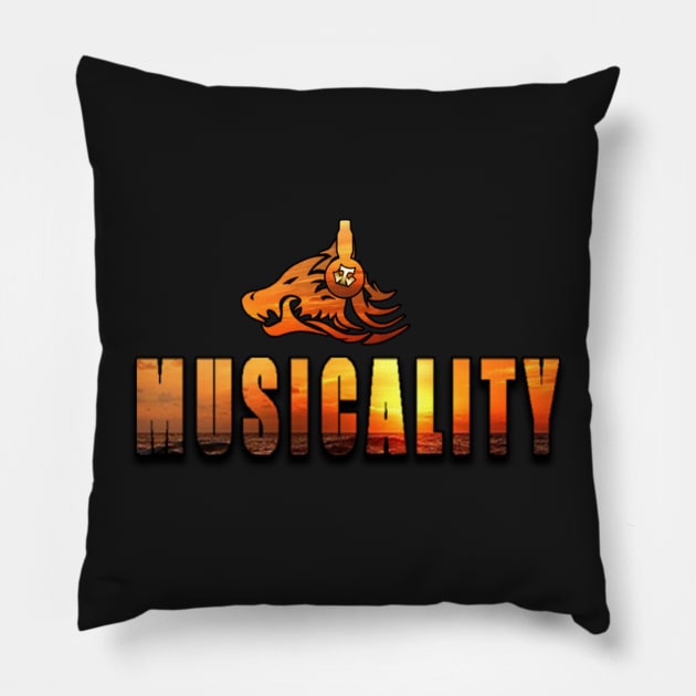 Musicality (The Twoot Channel) Pillow by Twooten11tw