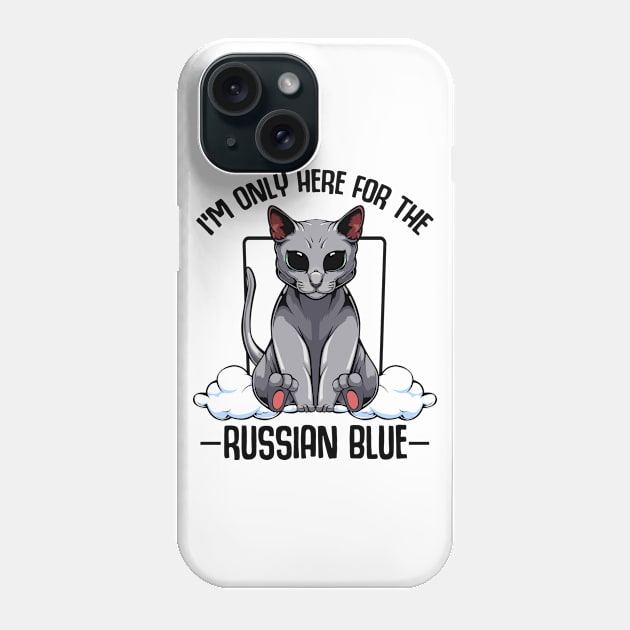 Russian Blue Cat Phone Case by Lumio Gifts