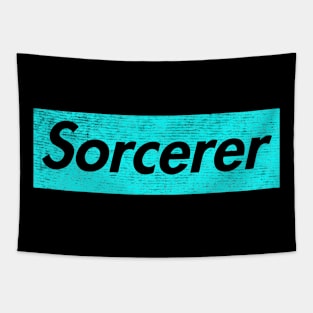 Sorcerer aqua blue Tapestry