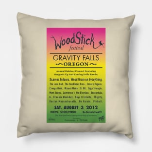 Woodstick Festival poster Pillow