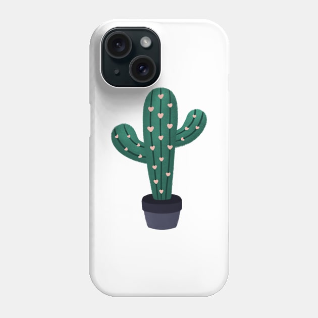 Cute lovely cactus Phone Case by lisanisafazrin