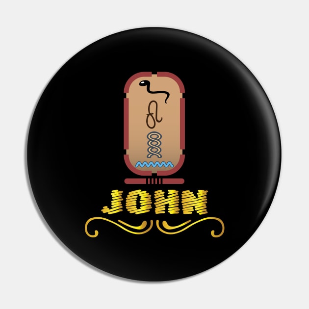 JOHN-American names in hieroglyphic letters-JOHN, name in a Pharaonic Khartouch-Hieroglyphic pharaonic names Pin by egygraphics