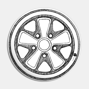 The iconic wheel of the german sports car Pin