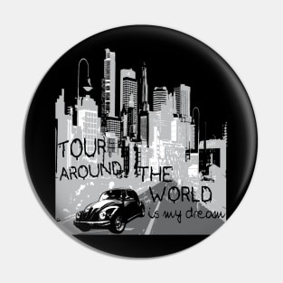 Tour around the world Pin