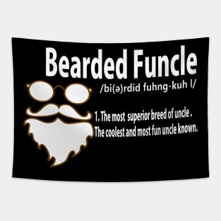 Funny Bearded Funcle Definition Novelty Fun Uncle Tapestry