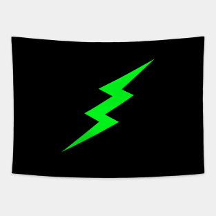 Green Lightning Bolt Tapestry