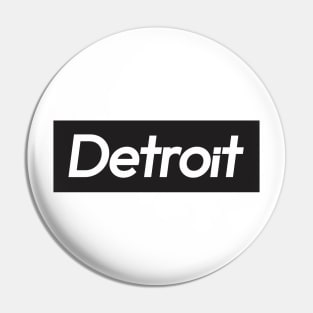 Detroit Black Pin