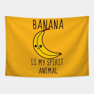 Banana Is My Spirit Animal Funny Tapestry