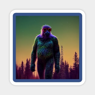 Dope Sasquatch in Nature Magnet