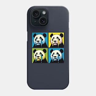 Pop Crying Panda - Funny Panda Art Phone Case