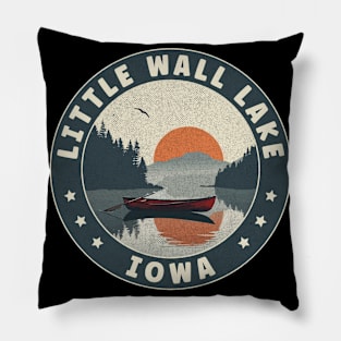 Little Wall Lake Iowa Sunset Pillow