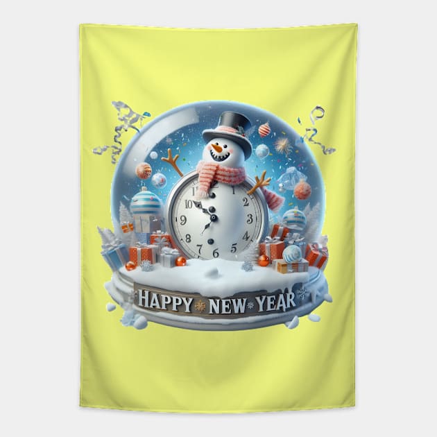 Frosty's Holiday Magic: Celebrate Christmas and Ring in the New Year with Whimsical Designs! Tapestry by insaneLEDP