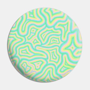 Pastel Ice Cream Groovy Liquid Marble Swirl Pin