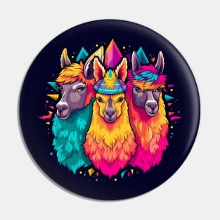 Rainbow Llama Squad Pin