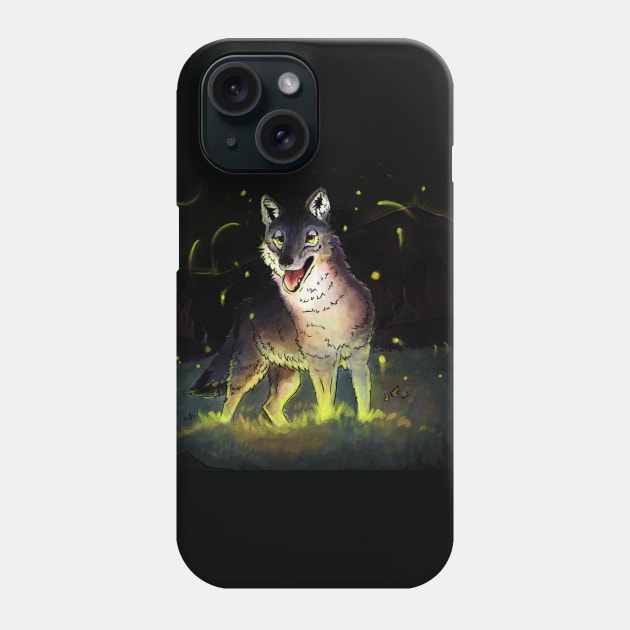 Coyote Glow Phone Case by Ashdoun