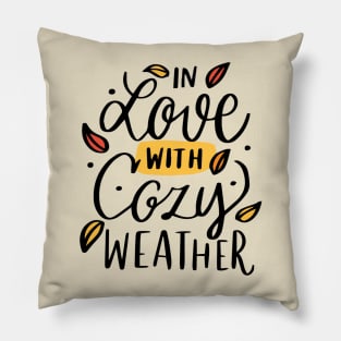 In love witch cozy weather Pillow