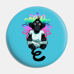 monkey and third eye 2 Pin