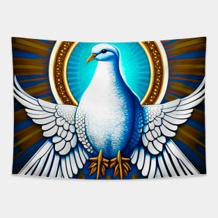 White dove of the Holy Spirit Tapestry