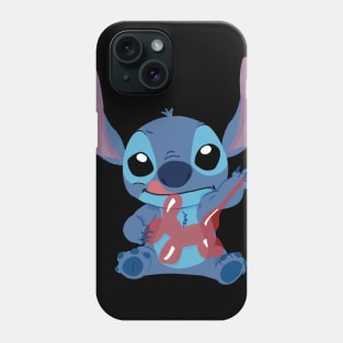 stitch with balloon Phone Case