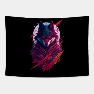 Evil Ninja Wolf Tapestry