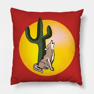 Coyote, wildlife, gifts, full moon, wild animals, Coyote Moon Pillow